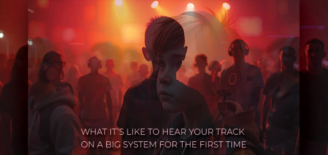 What It’s Like to Hear Your Track on a Big System for the First Time What It’s Like to Hear Your Track on a Big System for the First Time